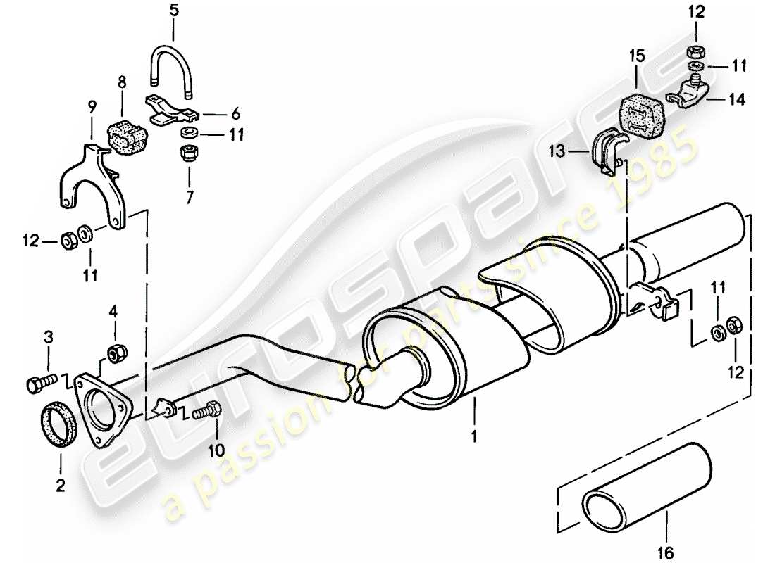 VIEW PARTS DIAGRAMS FROM THE PORSCHE 924 PARTS CATALOGUE a part diagram from the porsche 924 parts catalogue
