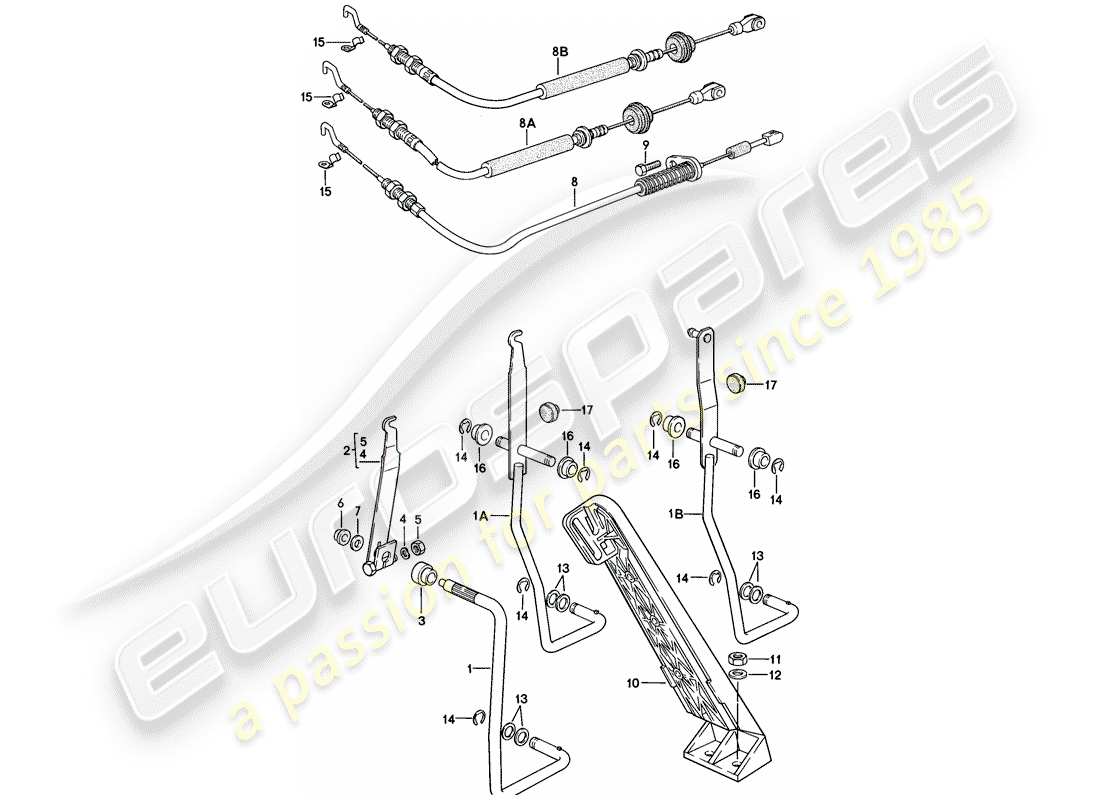 a part diagram from the porsche 1979 (924) parts catalogue