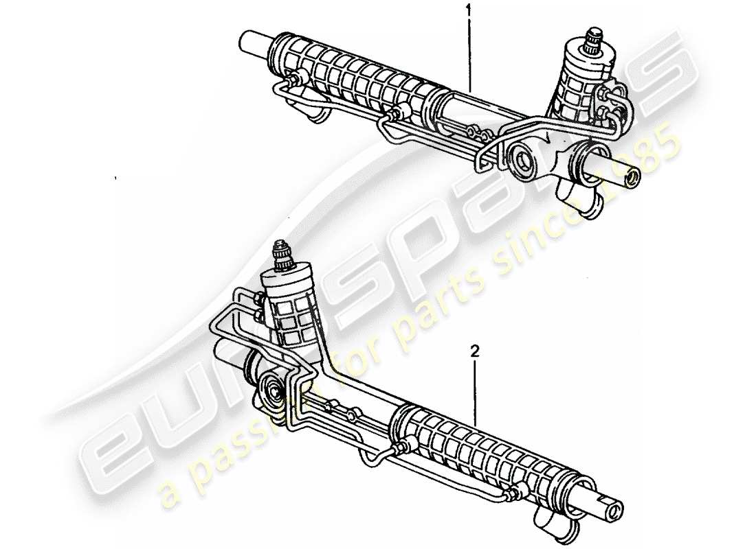 a part diagram from the porsche 1963 (refurbished and exchange catalogue) parts catalogue
