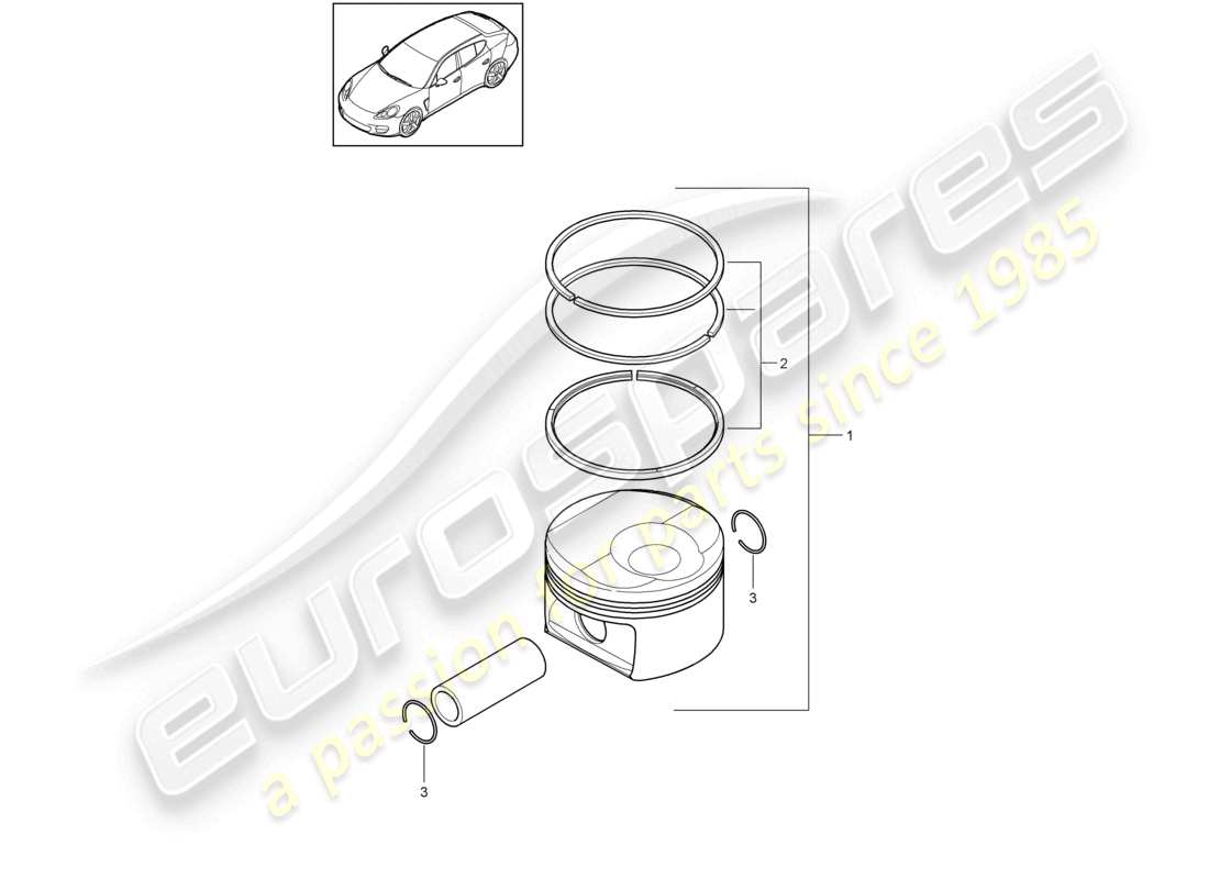 a part diagram from the porsche 2014 (panamera 970) parts catalogue