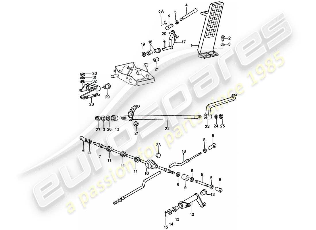 a part diagram from the porsche 1981 (911) parts catalogue