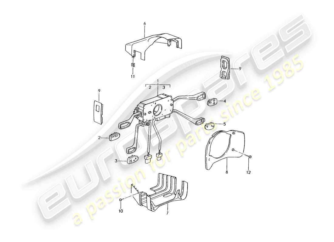 a part diagram from the porsche 2004 (986 boxster) parts catalogue