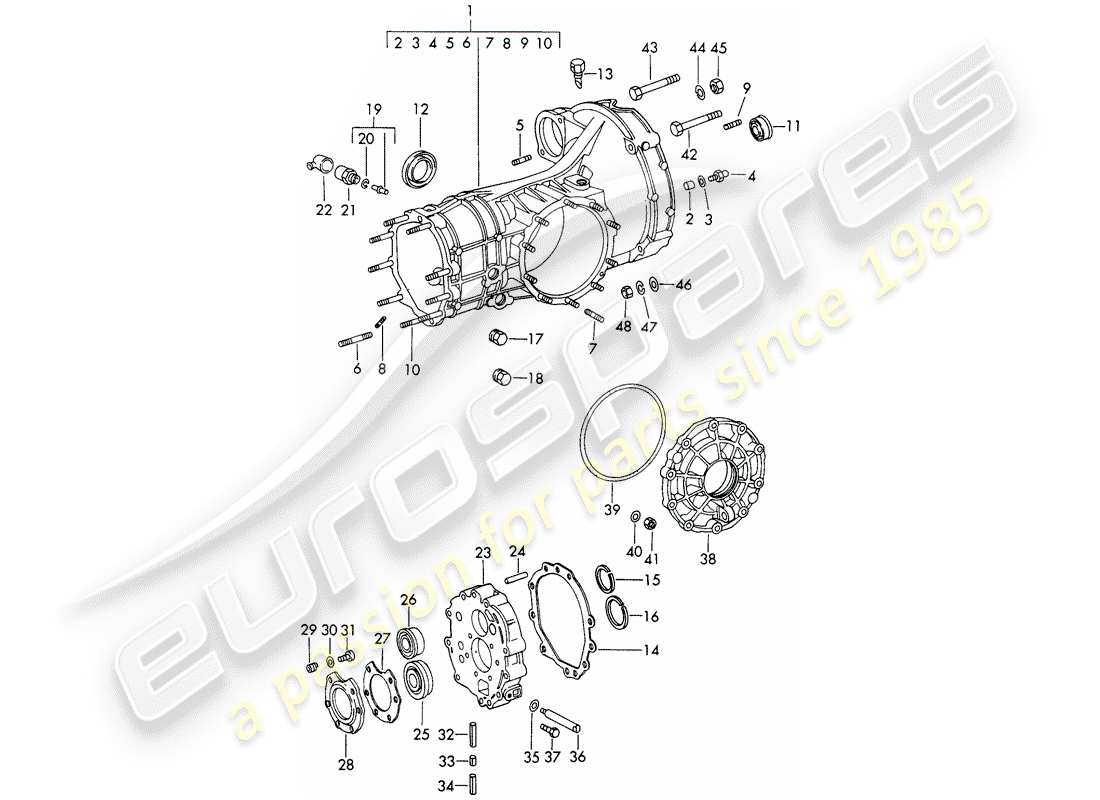 a part diagram from the porsche 1966 (911/912) parts catalogue