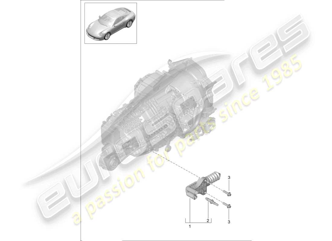a part diagram from the porsche 2019 (991-2) parts catalogue