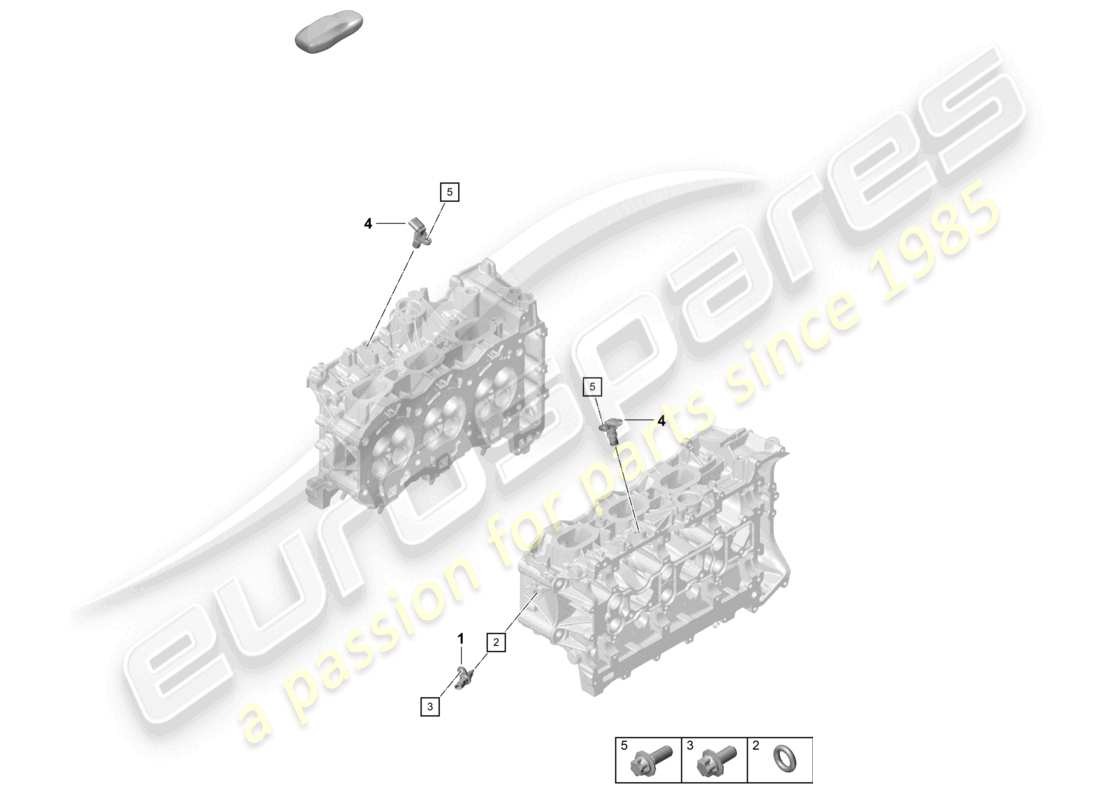 a part diagram from the porsche 2020 (718 boxster spyder) parts catalogue