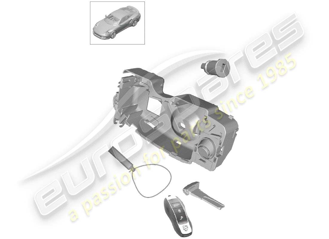a part diagram from the porsche 991 parts catalogue