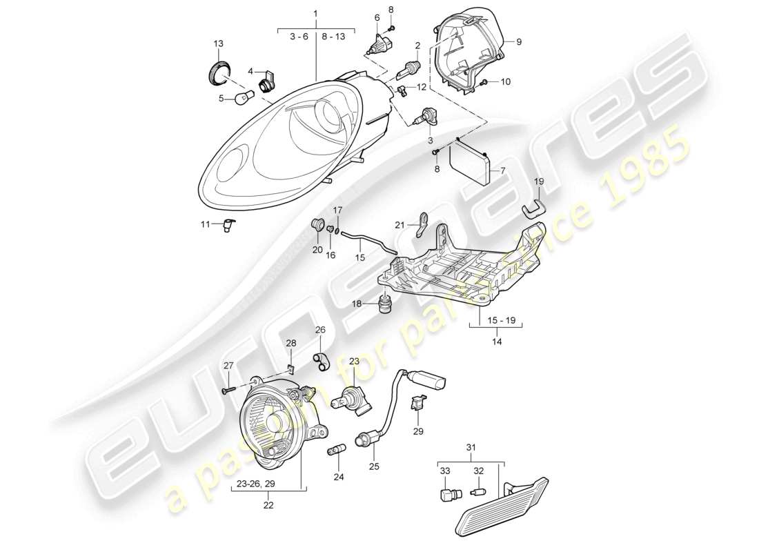 part diagram containing part number 98763115711