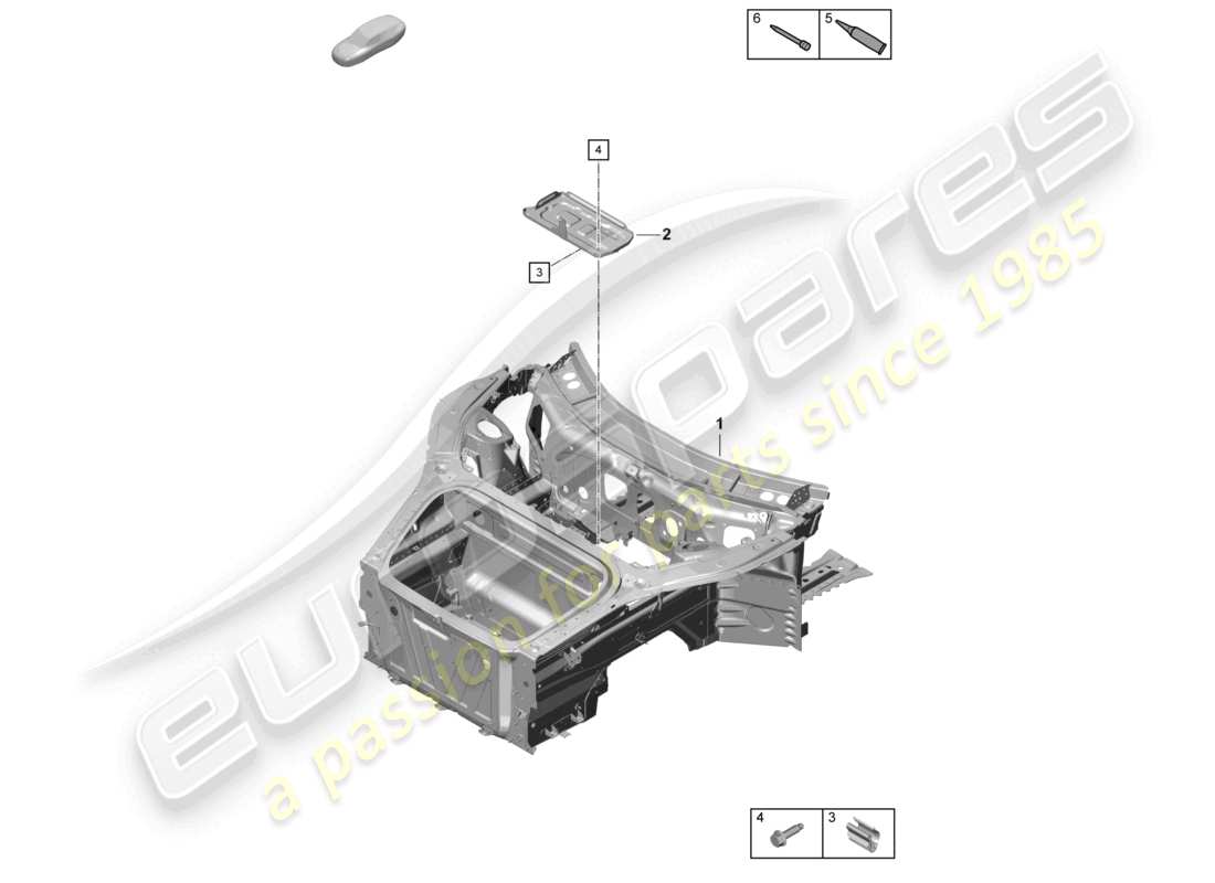 a part diagram from the porsche boxster parts catalogue