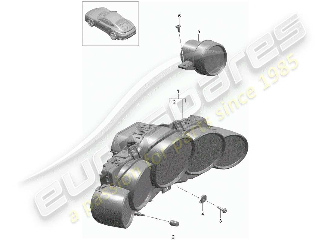 VIEW PARTS DIAGRAMS FROM THE PORSCHE 991 PARTS CATALOGUE a part diagram from the porsche 991 parts catalogue
