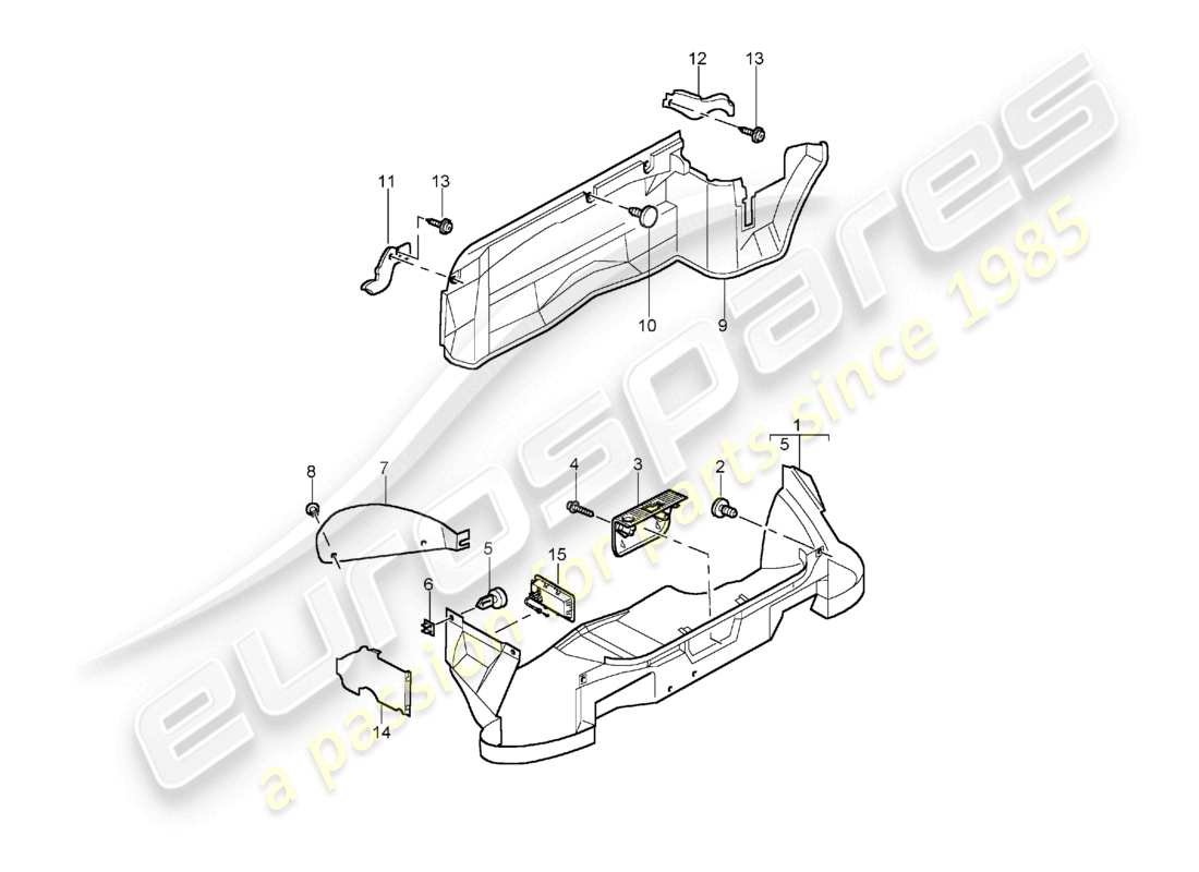 a part diagram from the porsche 2000 (986 boxster) parts catalogue