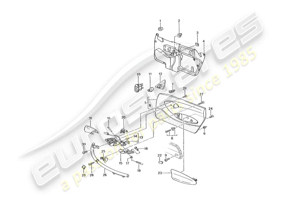 VIEW PARTS DIAGRAMS FROM THE PORSCHE BOXSTER PARTS CATALOGUE a part diagram from the porsche boxster parts catalogue