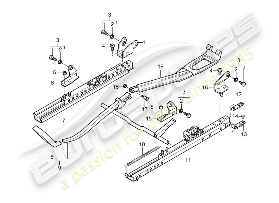 a part diagram from the porsche 1998 (986 boxster) parts catalogue