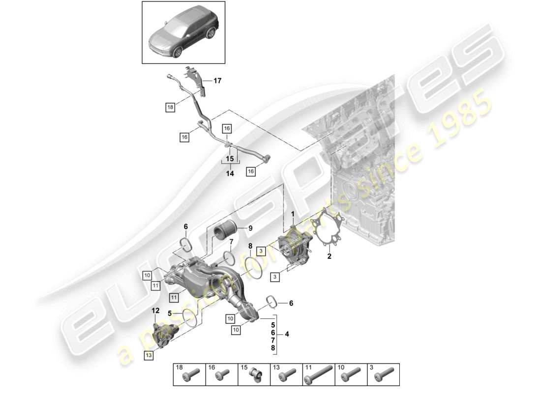 part diagram containing part number pab121455