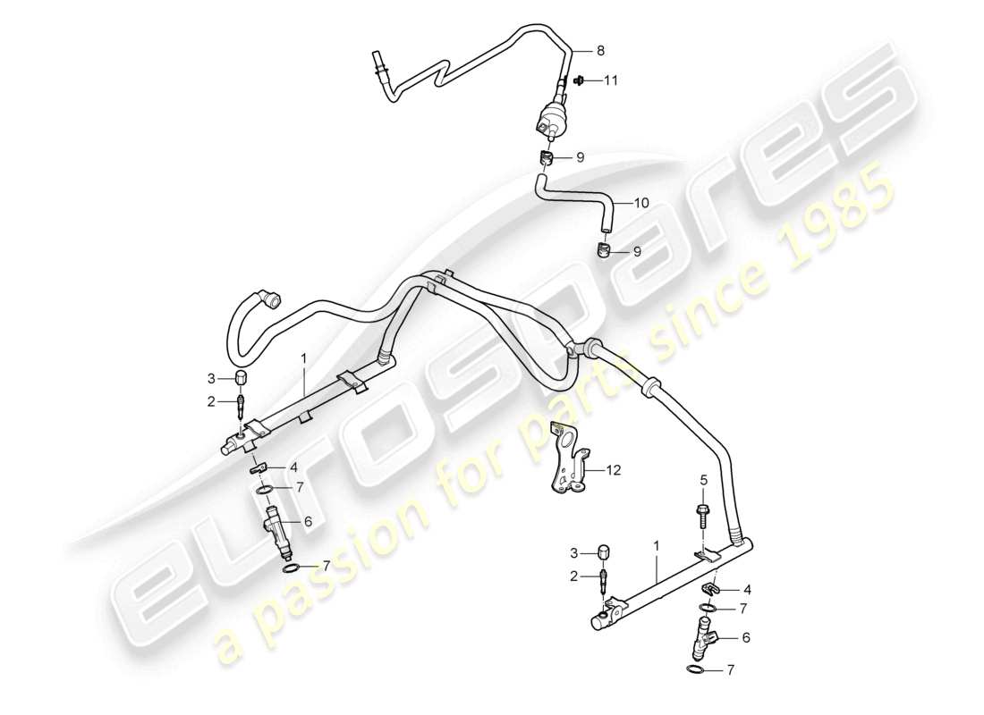 a part diagram from the porsche cayman parts catalogue