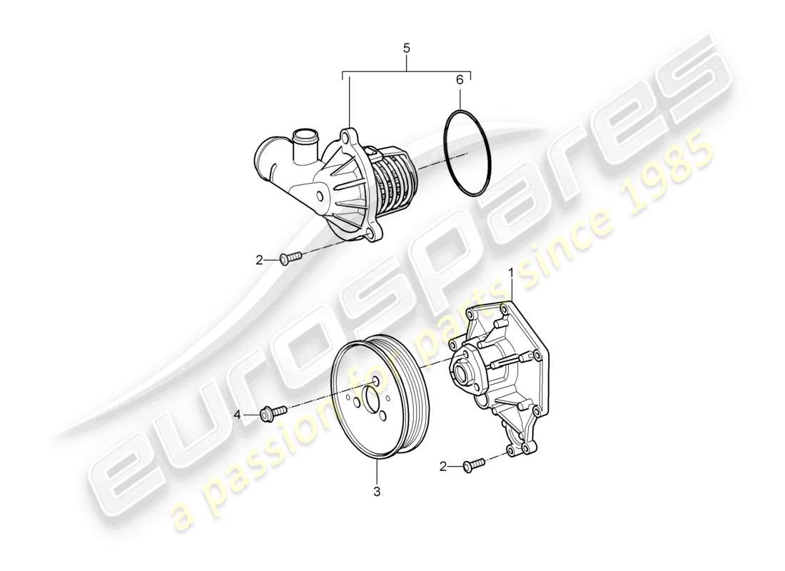 a part diagram from the porsche 2010 (cayenne e1 9pa) parts catalogue