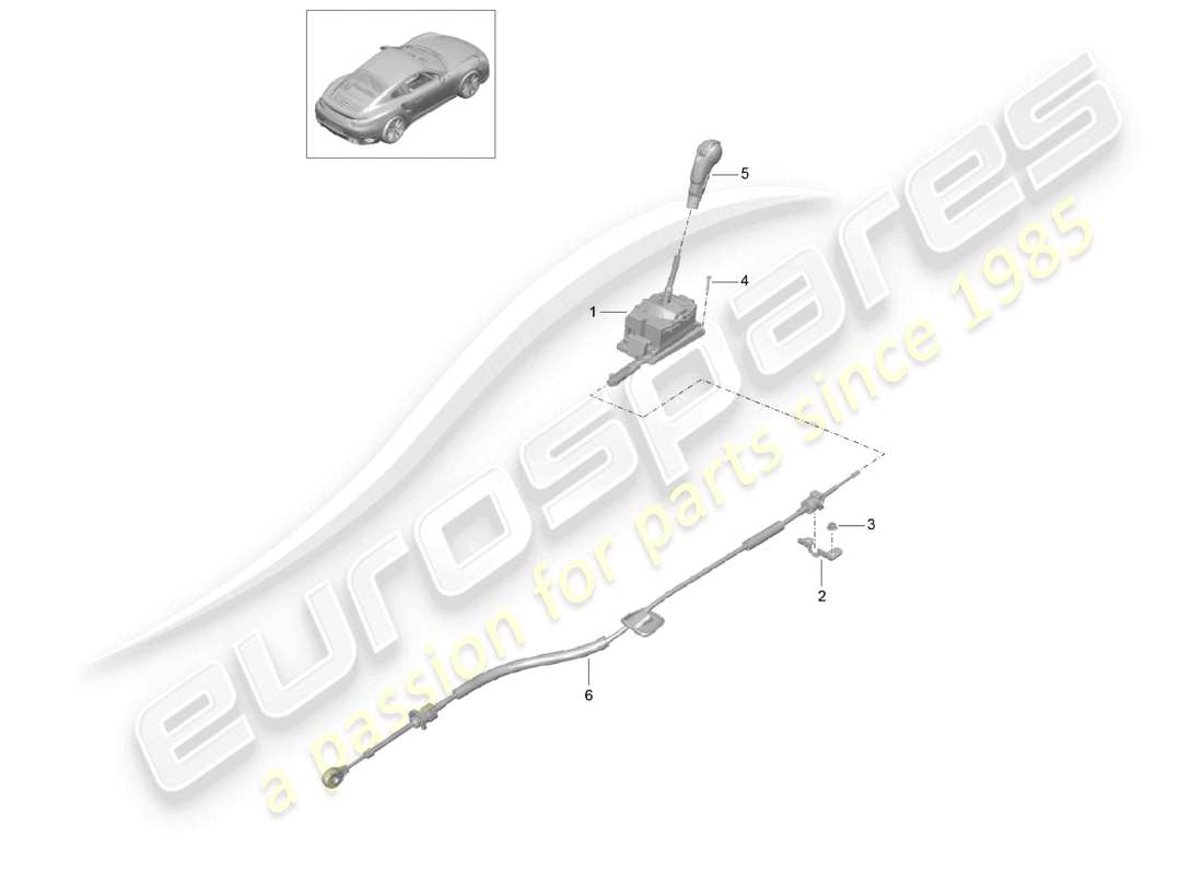 a part diagram from the porsche 2015 (991-1 turbo) parts catalogue