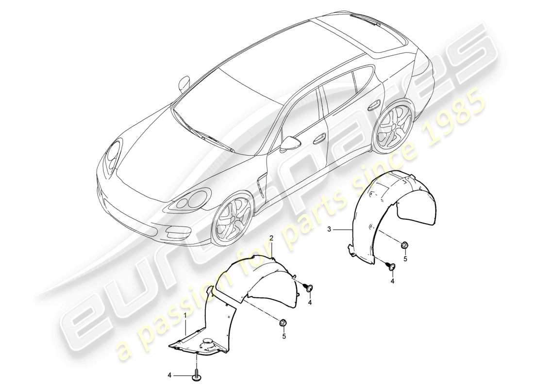 VIEW PARTS DIAGRAMS FROM THE PORSCHE PANAMERA PARTS CATALOGUE a part diagram from the porsche panamera parts catalogue