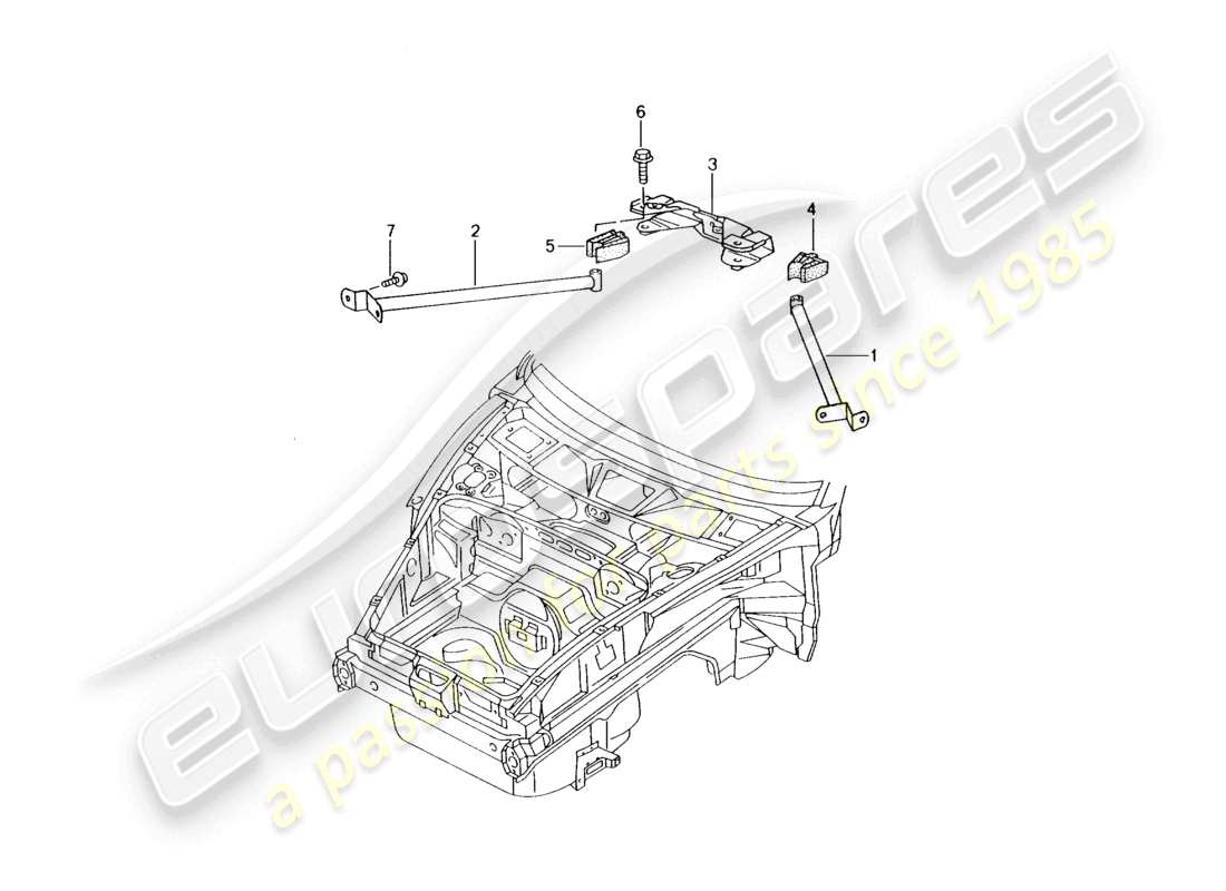 a part diagram from the porsche boxster parts catalogue