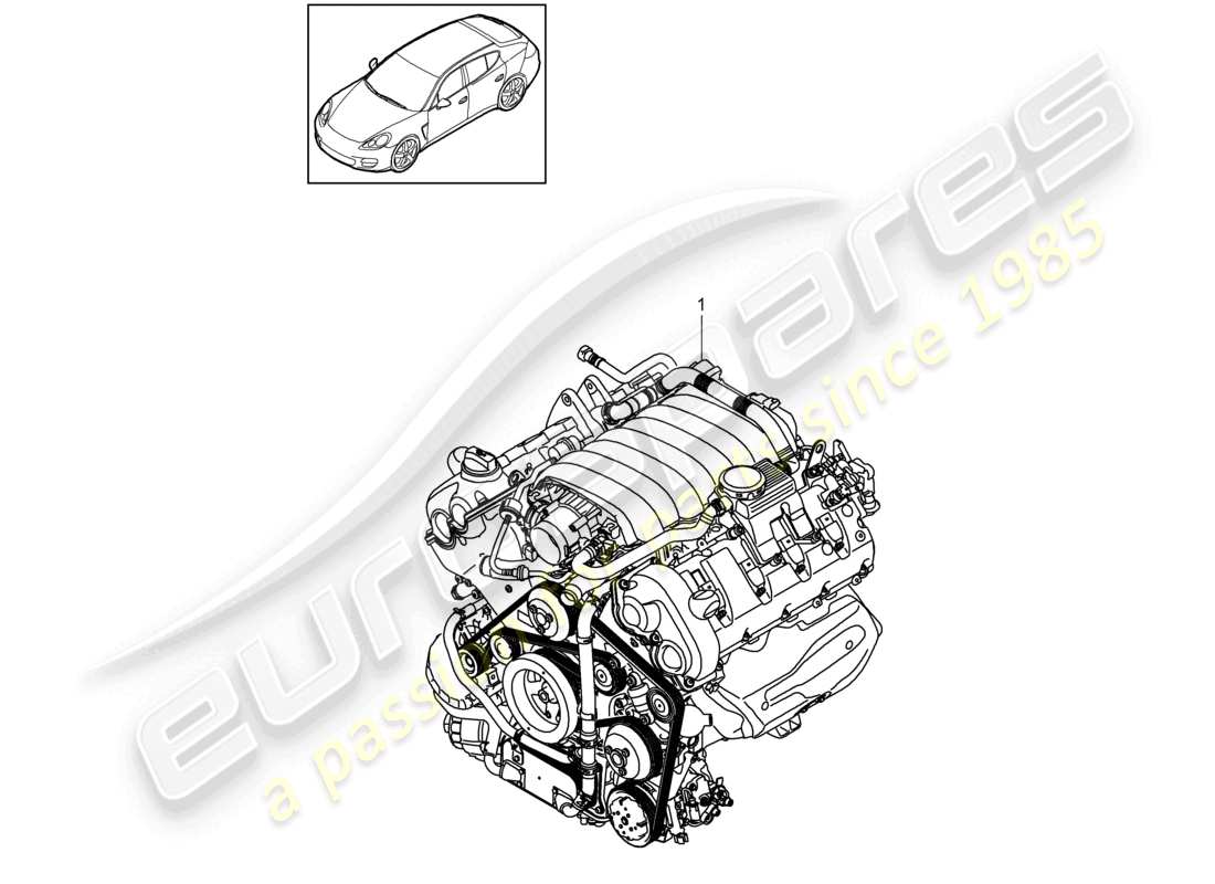 a part diagram from the porsche 2016 (panamera 970) parts catalogue