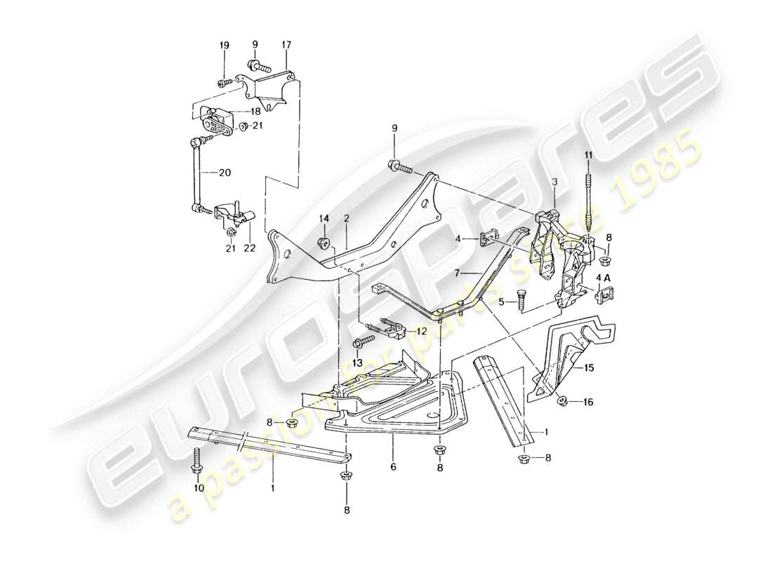 a part diagram from the porsche boxster parts catalogue