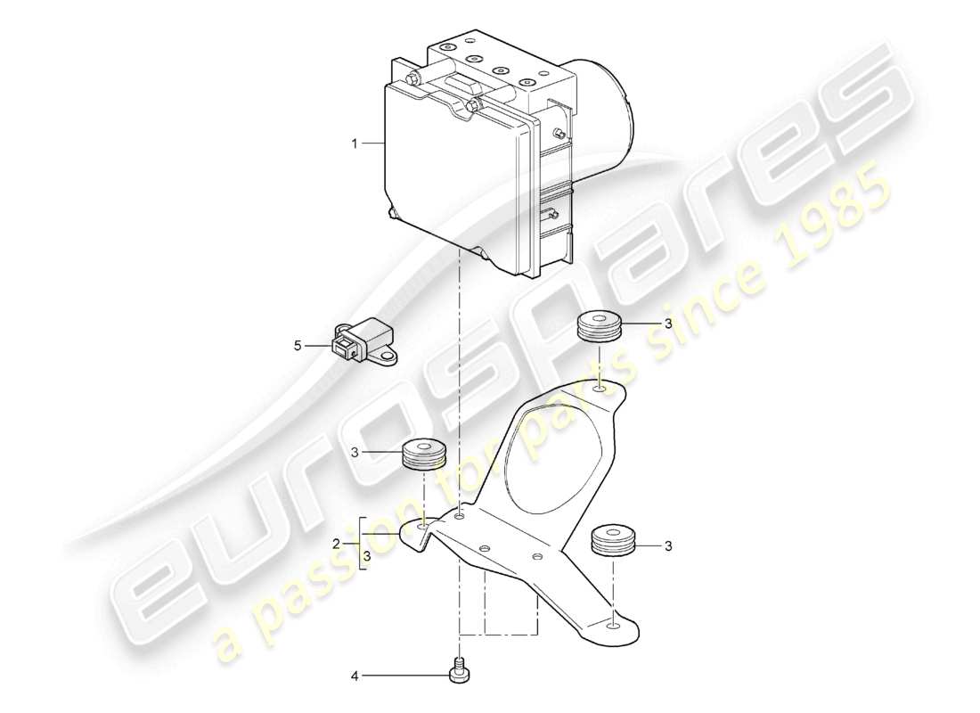 a part diagram from the porsche 2005 (987 boxster) parts catalogue
