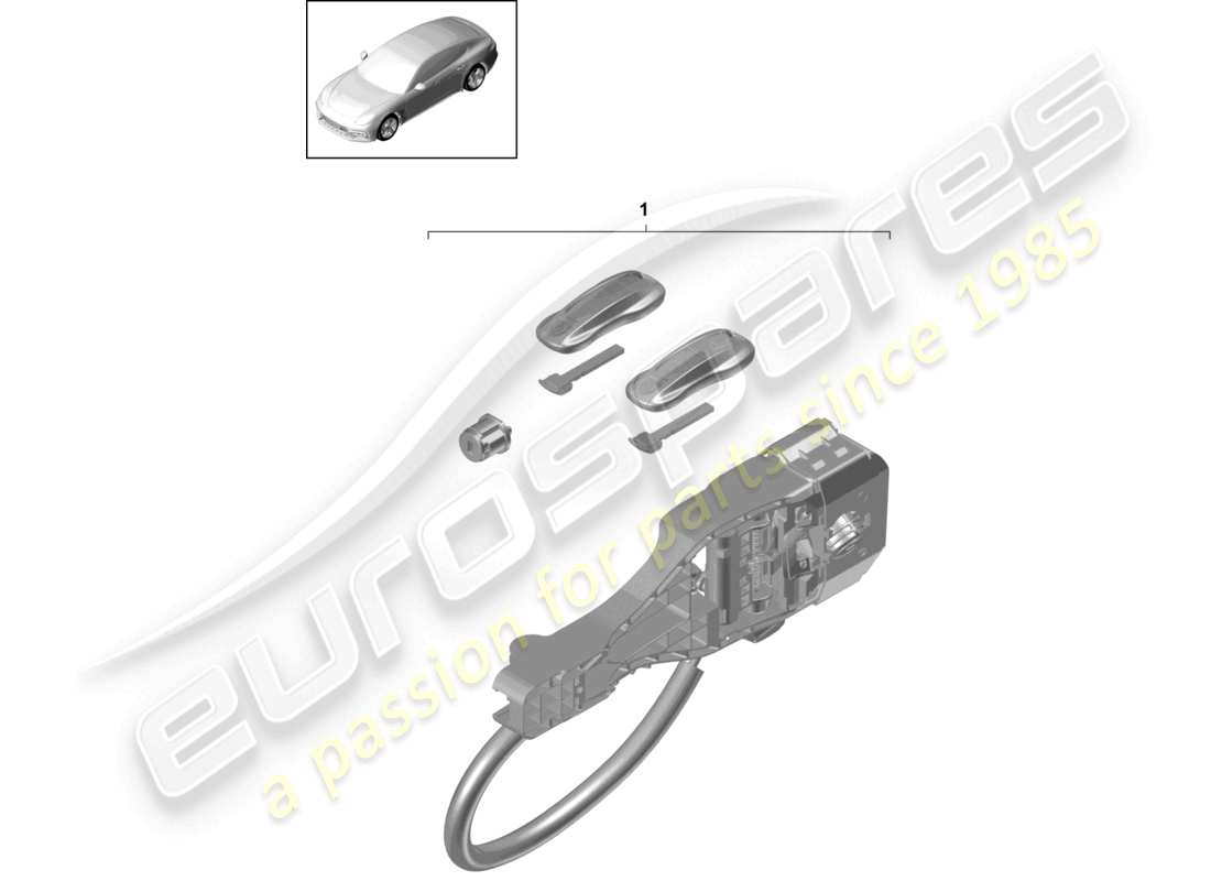 a part diagram from the porsche 2018 (panamera 971-1) parts catalogue