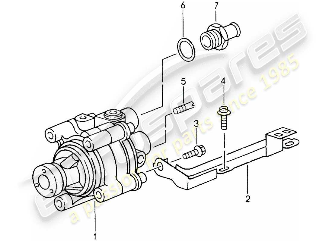 a part diagram from the porsche 1994 (993) parts catalogue