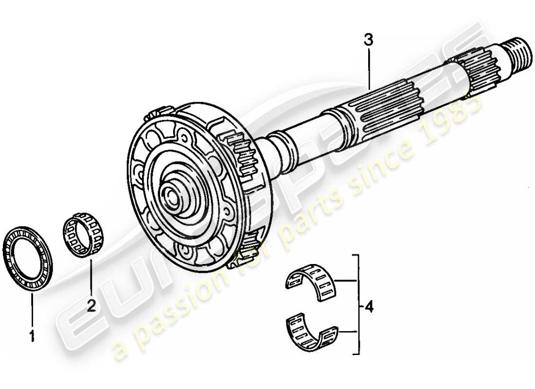 a part diagram from the porsche 1986 (928) parts catalogue