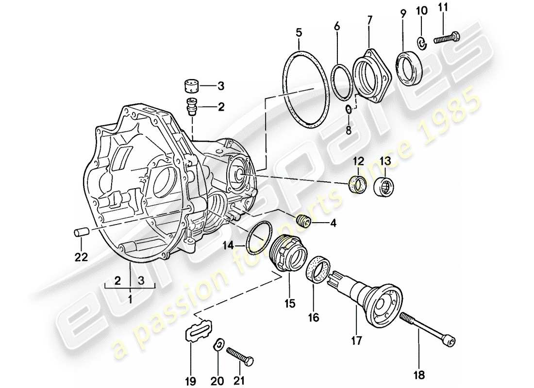 a part diagram from the porsche 924 parts catalogue