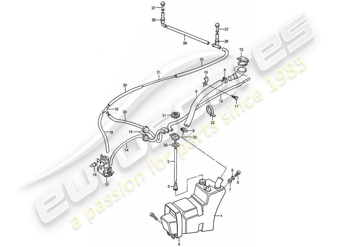 a part diagram from the porsche 911 parts catalogue