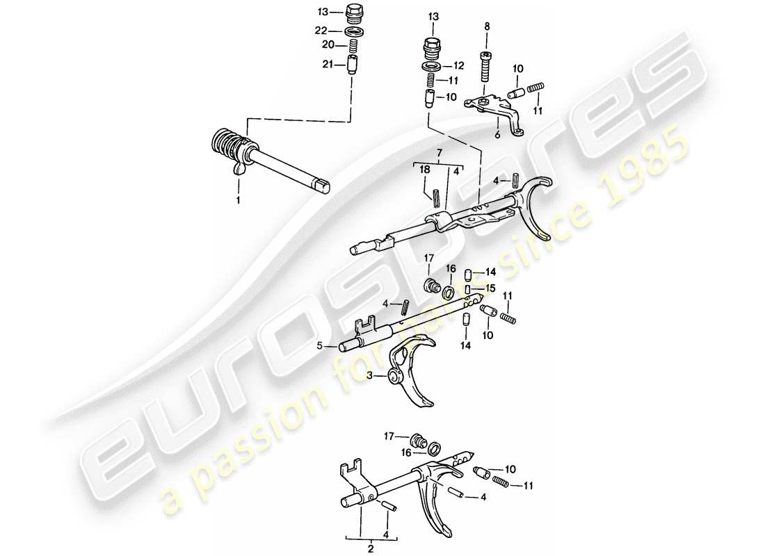a part diagram from the porsche 1988 (924s) parts catalogue