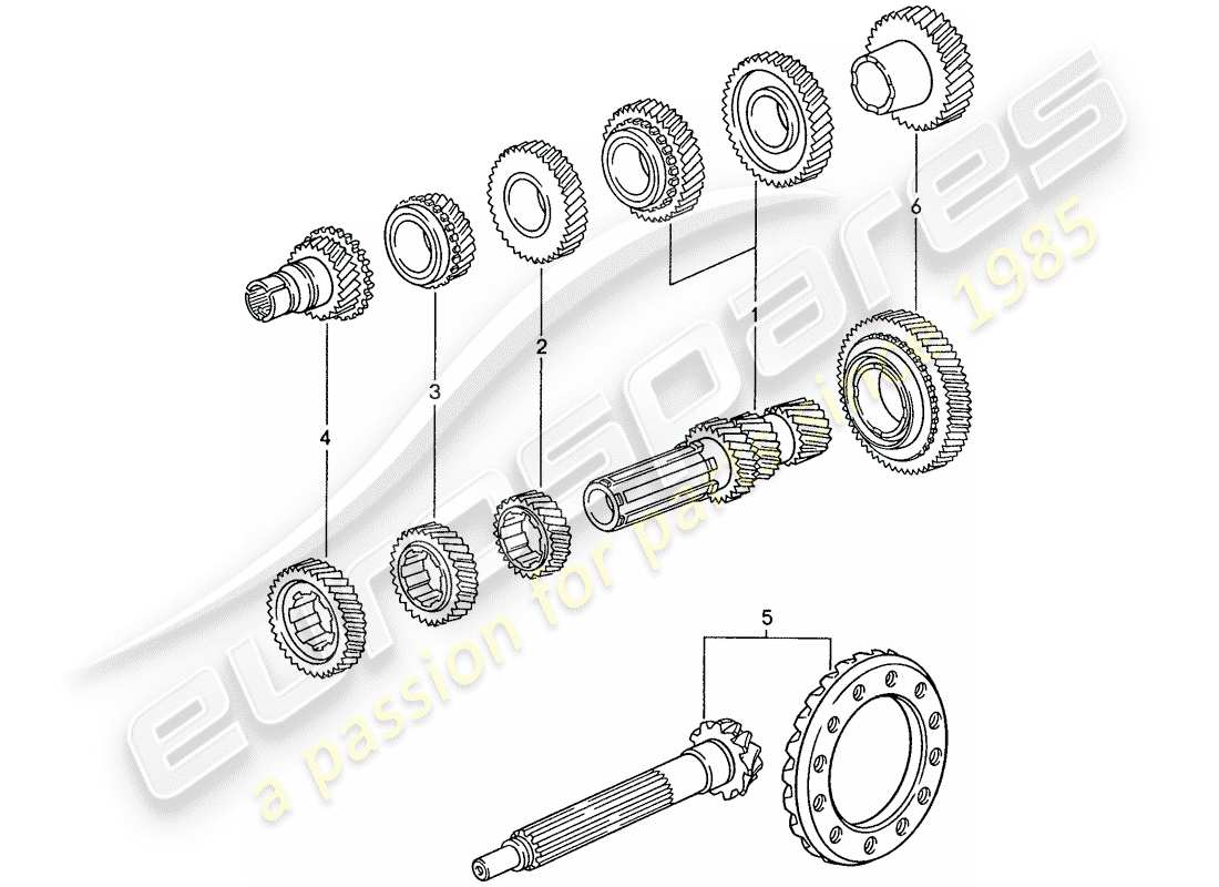 VIEW PARTS DIAGRAMS FROM THE PORSCHE 928 PARTS CATALOGUE a part diagram from the porsche 928 parts catalogue