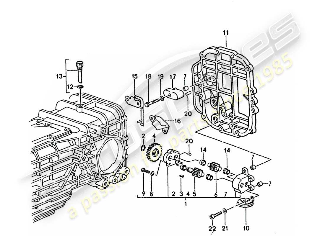 a part diagram from the porsche 1995 (928) parts catalogue