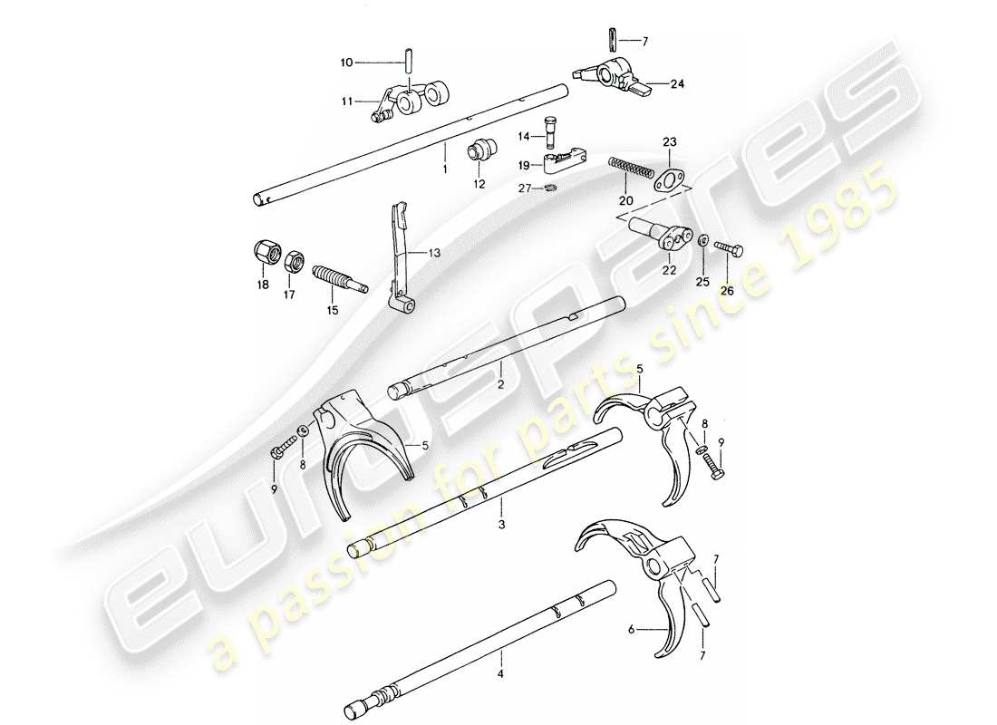 a part diagram from the porsche 1993 (928) parts catalogue