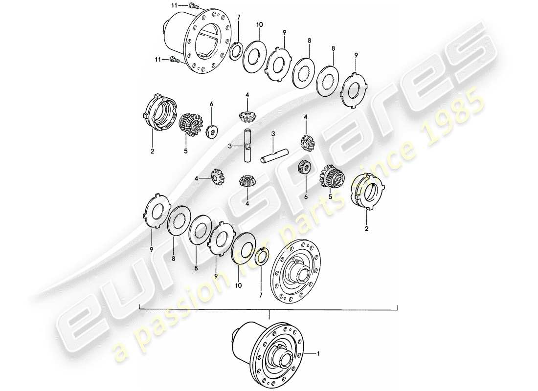 a part diagram from the porsche 1978 (928) parts catalogue