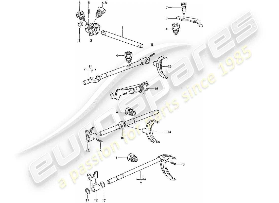 VIEW PARTS DIAGRAMS FROM THE PORSCHE 968 PARTS CATALOGUE a part diagram from the porsche 968 parts catalogue