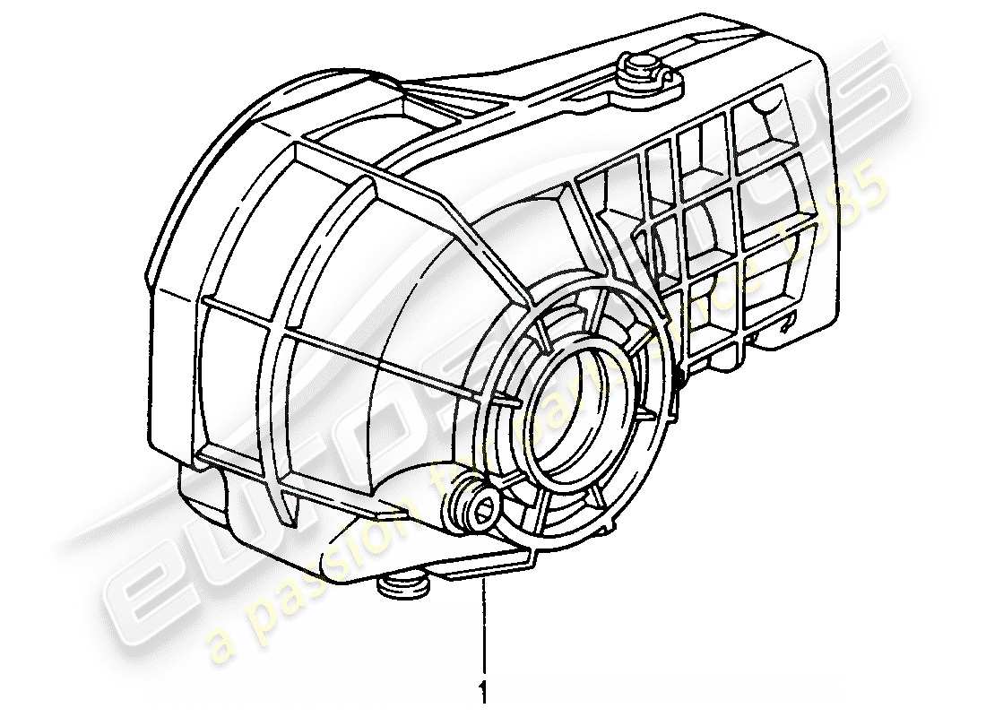 a part diagram from the porsche 2000 (refurbished and exchange catalogue) parts catalogue