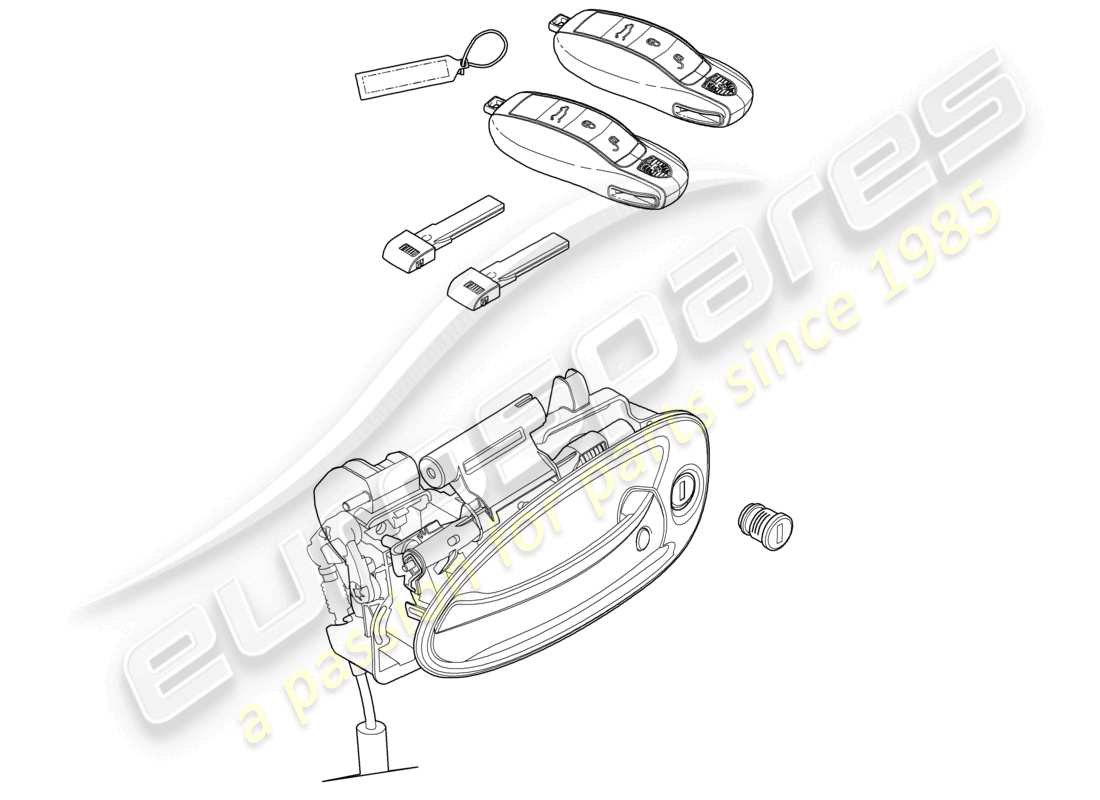 a part diagram from the porsche 2014 (panamera 970) parts catalogue