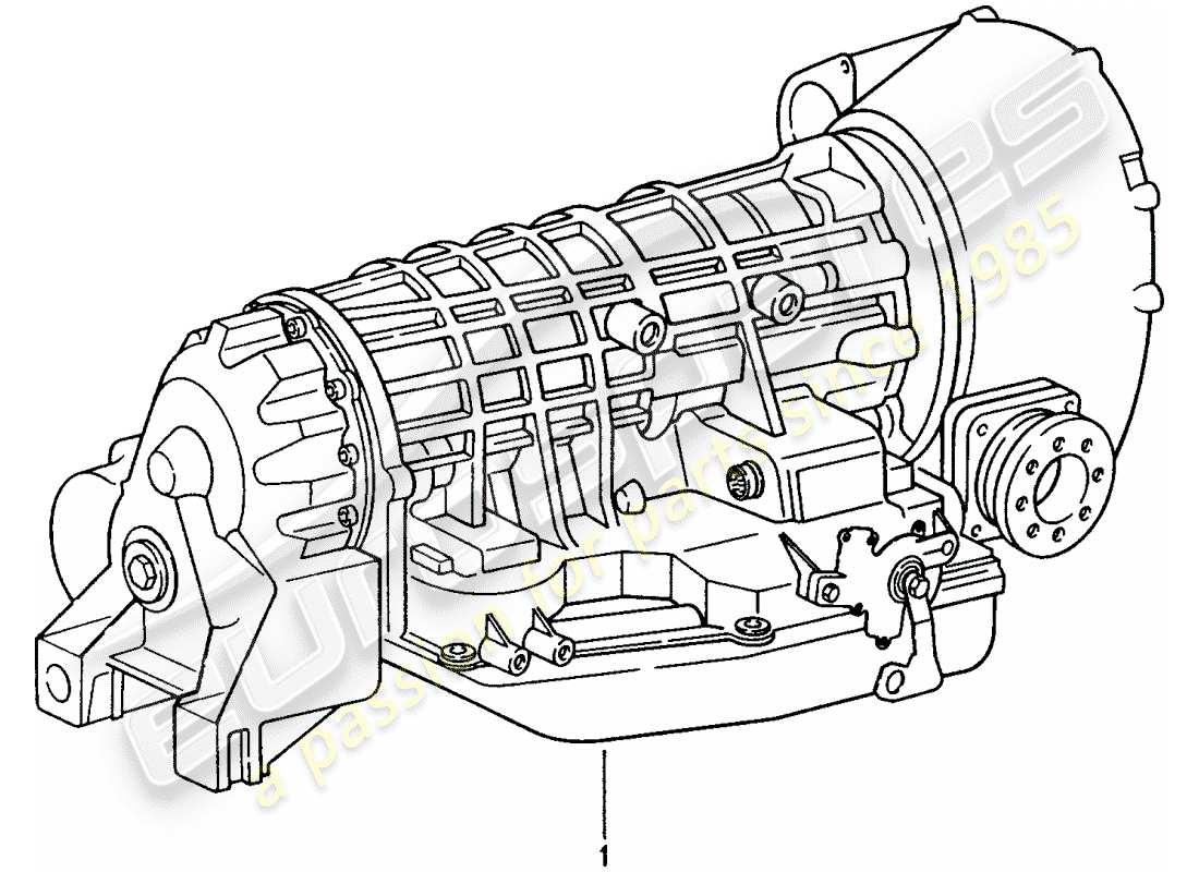 a part diagram from the porsche 1988 (refurbished and exchange catalogue) parts catalogue