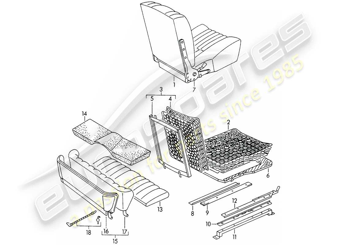 VIEW PARTS DIAGRAMS FROM THE PORSCHE 356 PARTS CATALOGUE a part diagram from the porsche 356 parts catalogue