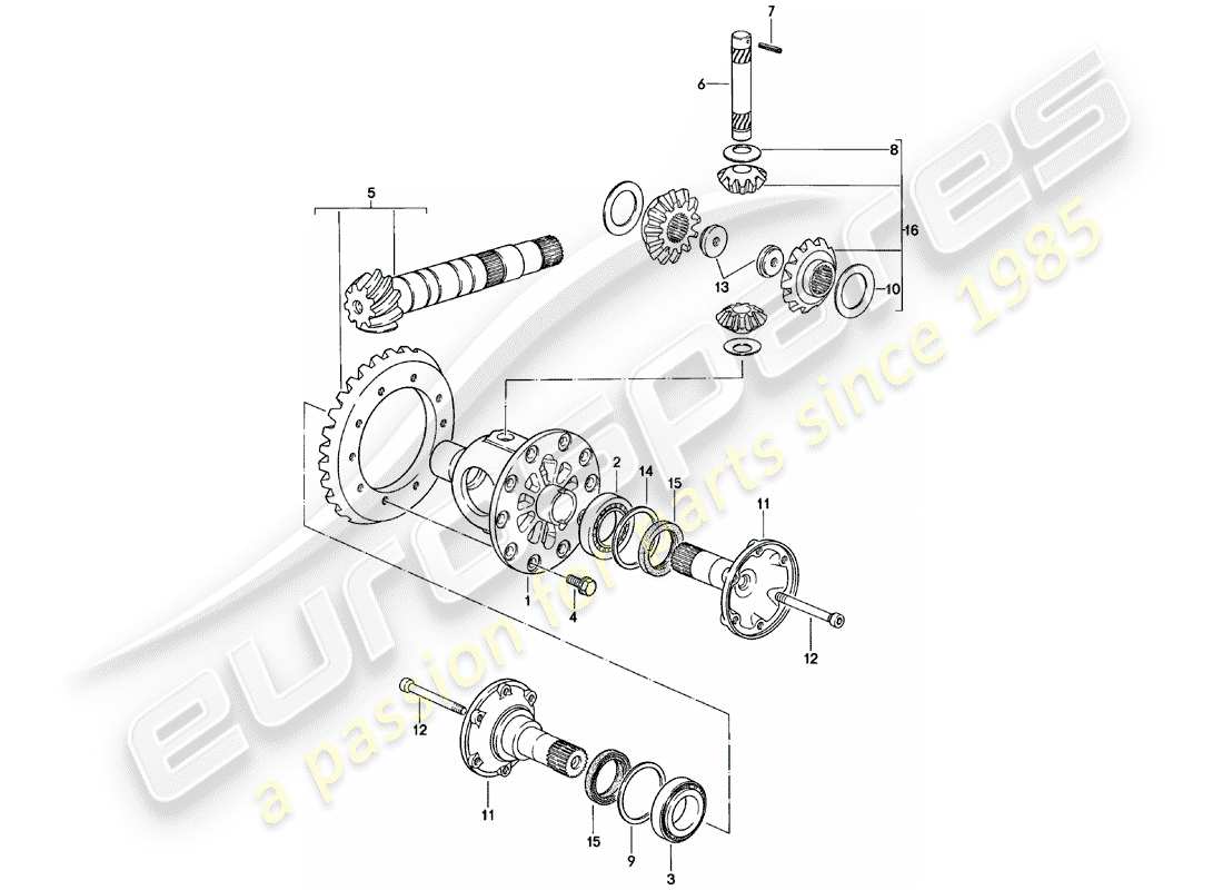 VIEW PARTS DIAGRAMS FROM THE PORSCHE 924 PARTS CATALOGUE a part diagram from the porsche 924 parts catalogue