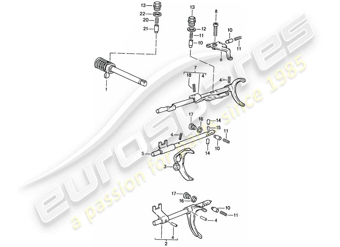 a part diagram from the porsche 1987 (944) parts catalogue