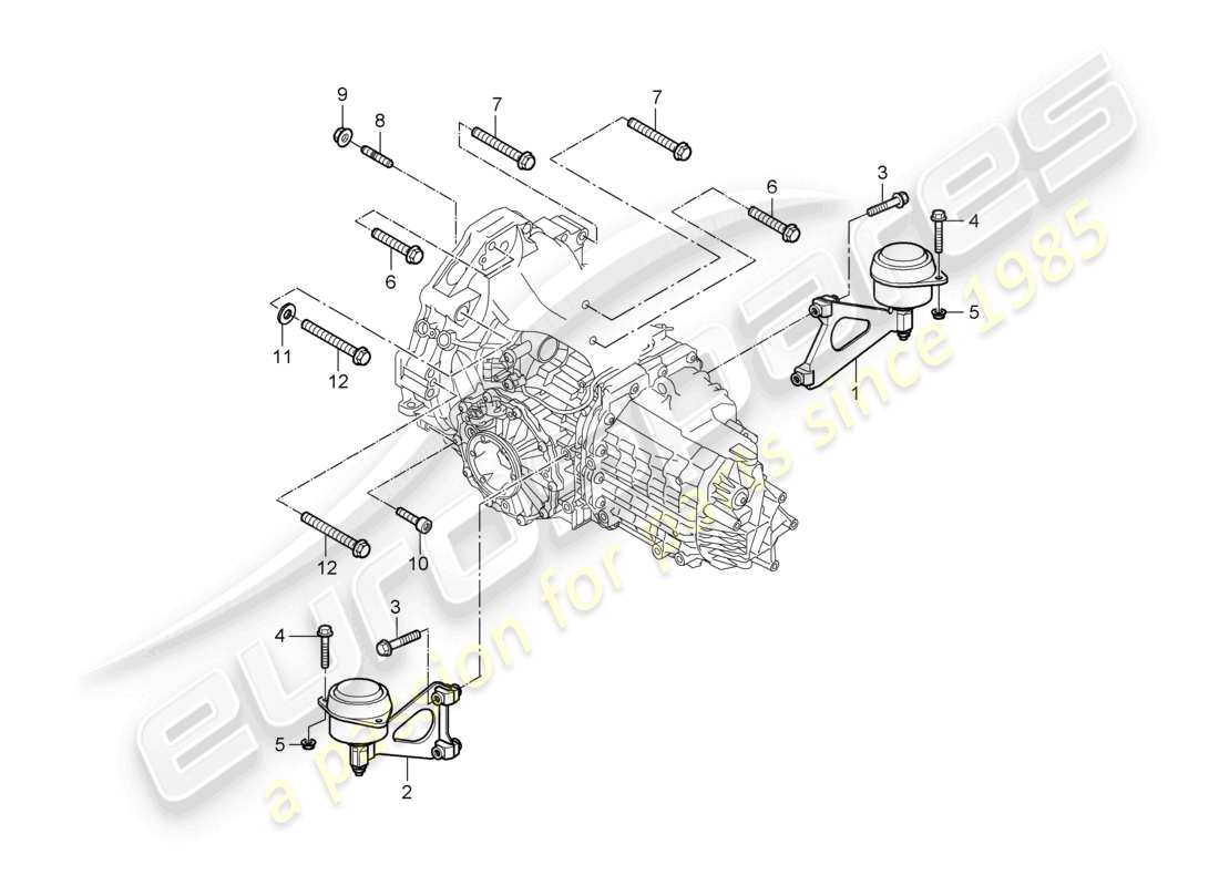 a part diagram from the porsche 2007 (987 boxster) parts catalogue