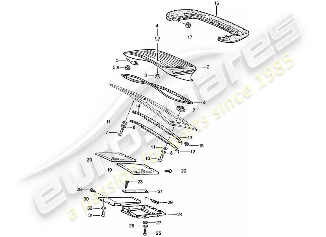 a part diagram from the porsche 911 parts catalogue