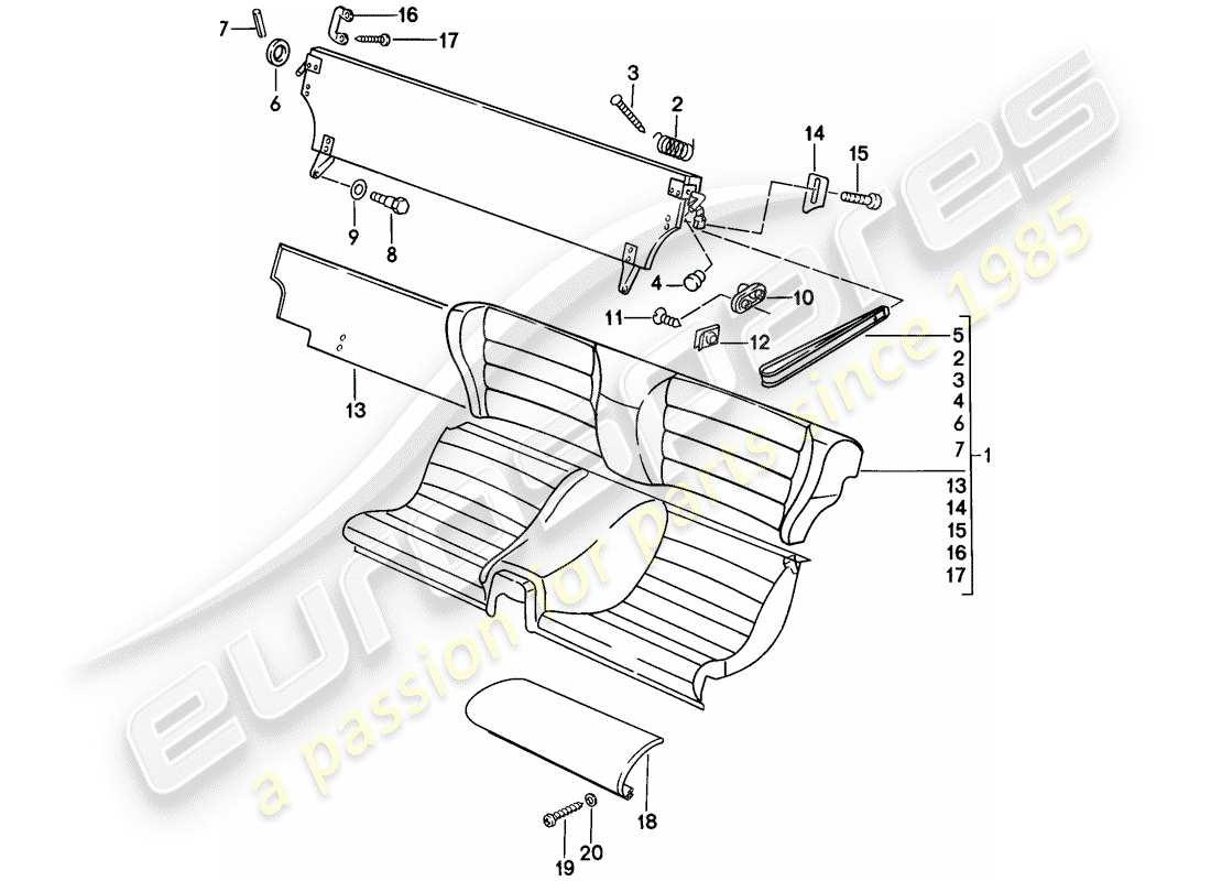 a part diagram from the porsche 1979 (924) parts catalogue