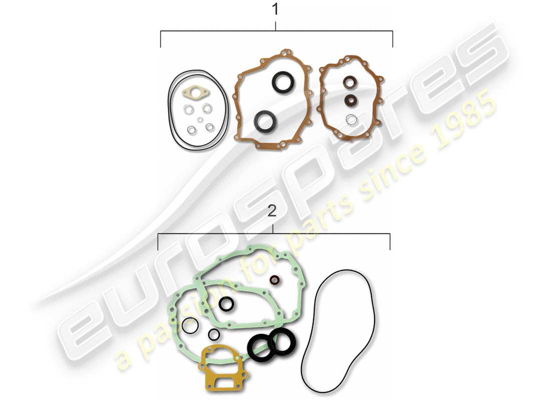 a part diagram from the porsche 911 parts catalogue