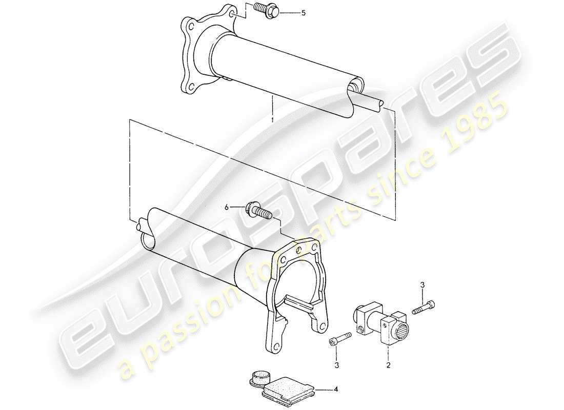 a part diagram from the porsche 993 parts catalogue