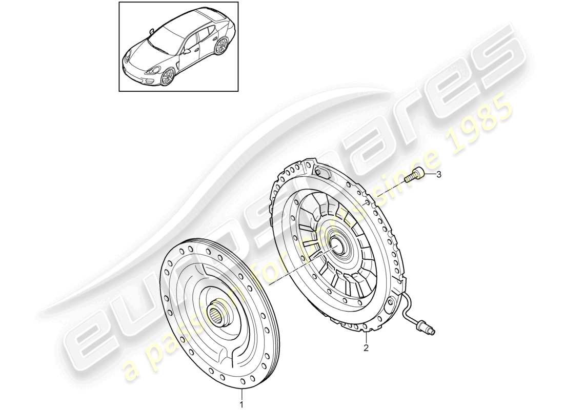 a part diagram from the porsche panamera parts catalogue