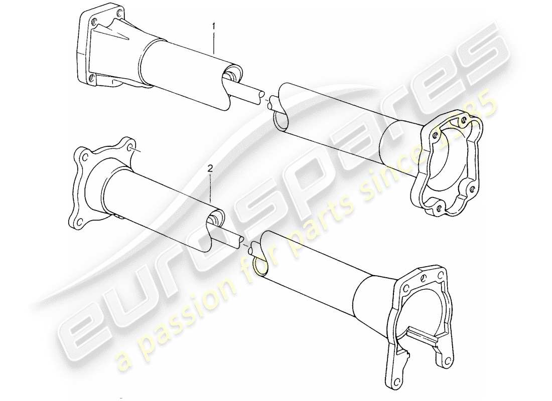 a part diagram from the porsche 2007 (refurbished and exchange catalogue) parts catalogue