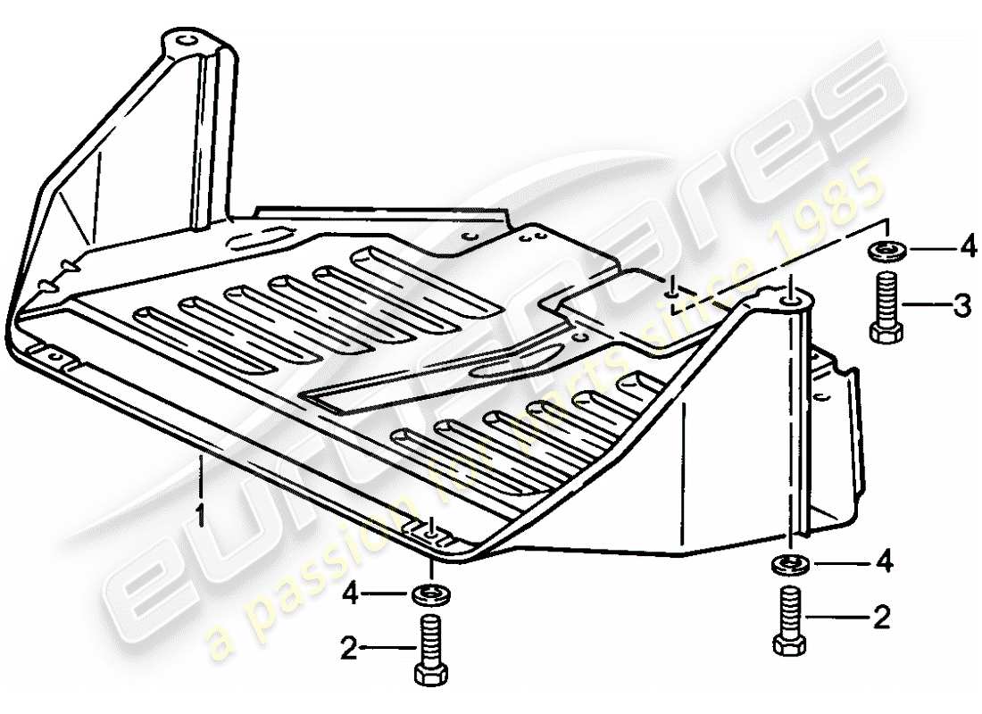 a part diagram from the porsche 924 parts catalogue